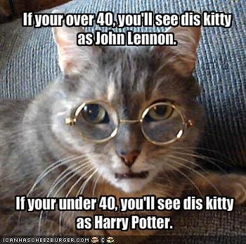 john lennon harry potter cat